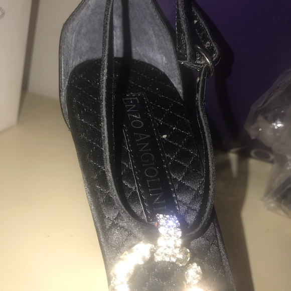 Woman’s Enzo Angiolini EADomenica Satin Black/Clear 8.5M NIB - Picture 7 of 16